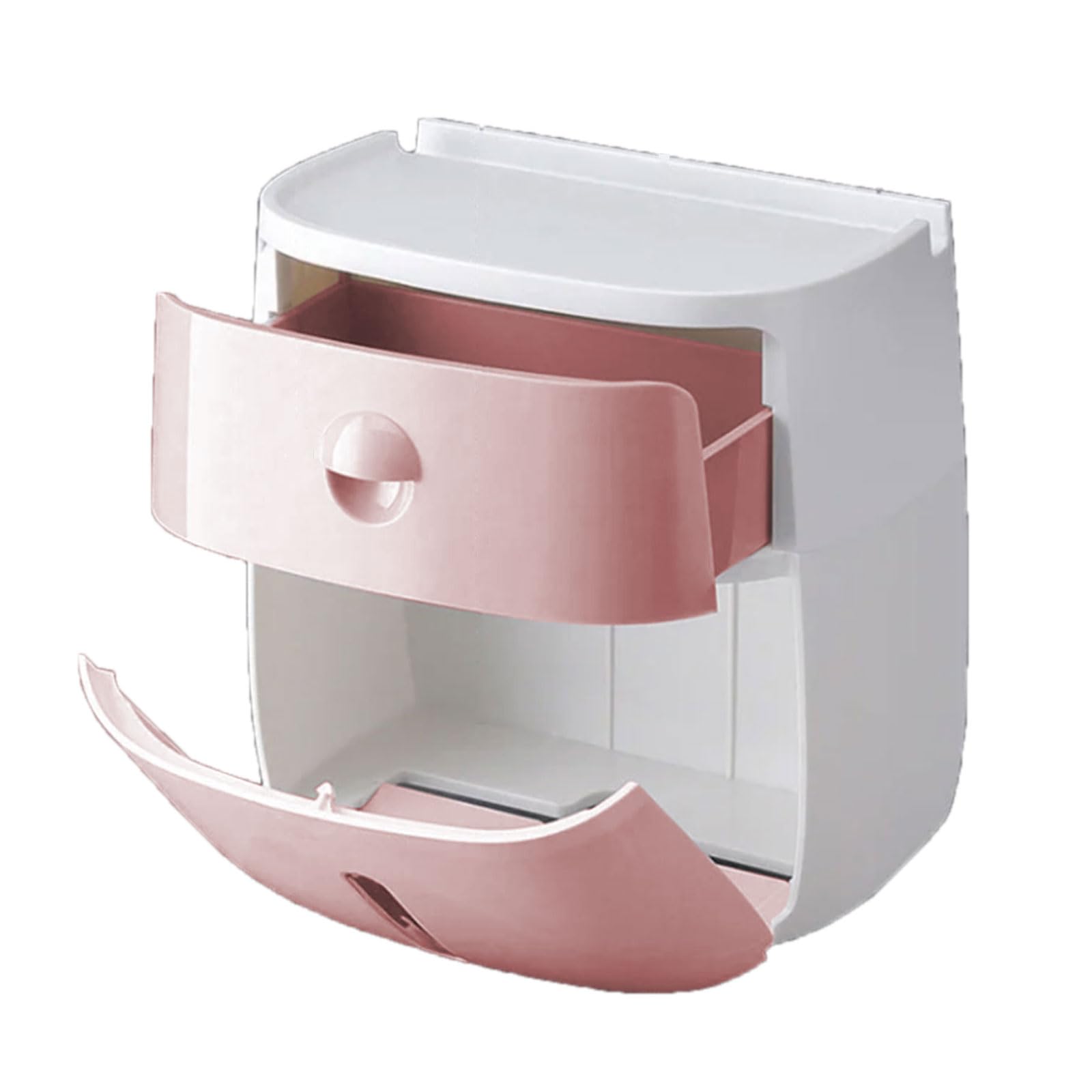 Tsophreniq Multifunctional Toilet Roll Holder and Mobile Stand for Efficient Home Organization Neat and Tidying Waterproof Tissue Box