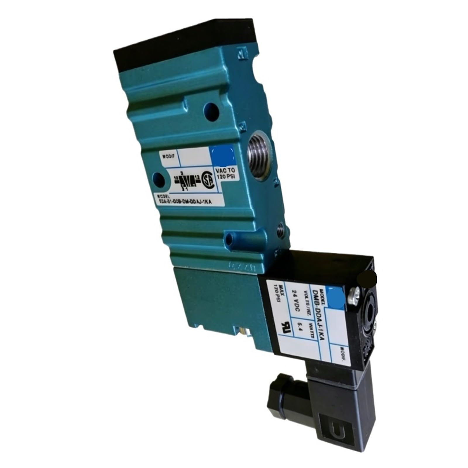 Vanne magnétique 52A13-00C-DM-DDFJ1KJ haute pression commutation rapide pour vérin