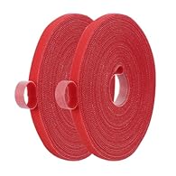 Color: Red; Material: Nylon; Tape Width: 10 mm / 0.39 Inch; Roll Length: 10 m / 32.8 Feet; Packing List: 2 Pcs x Hook and Loop Tape Advantages: The double-sided cable tie is crafted from a blend of PP nylon material, ensuring durability and reusabili...