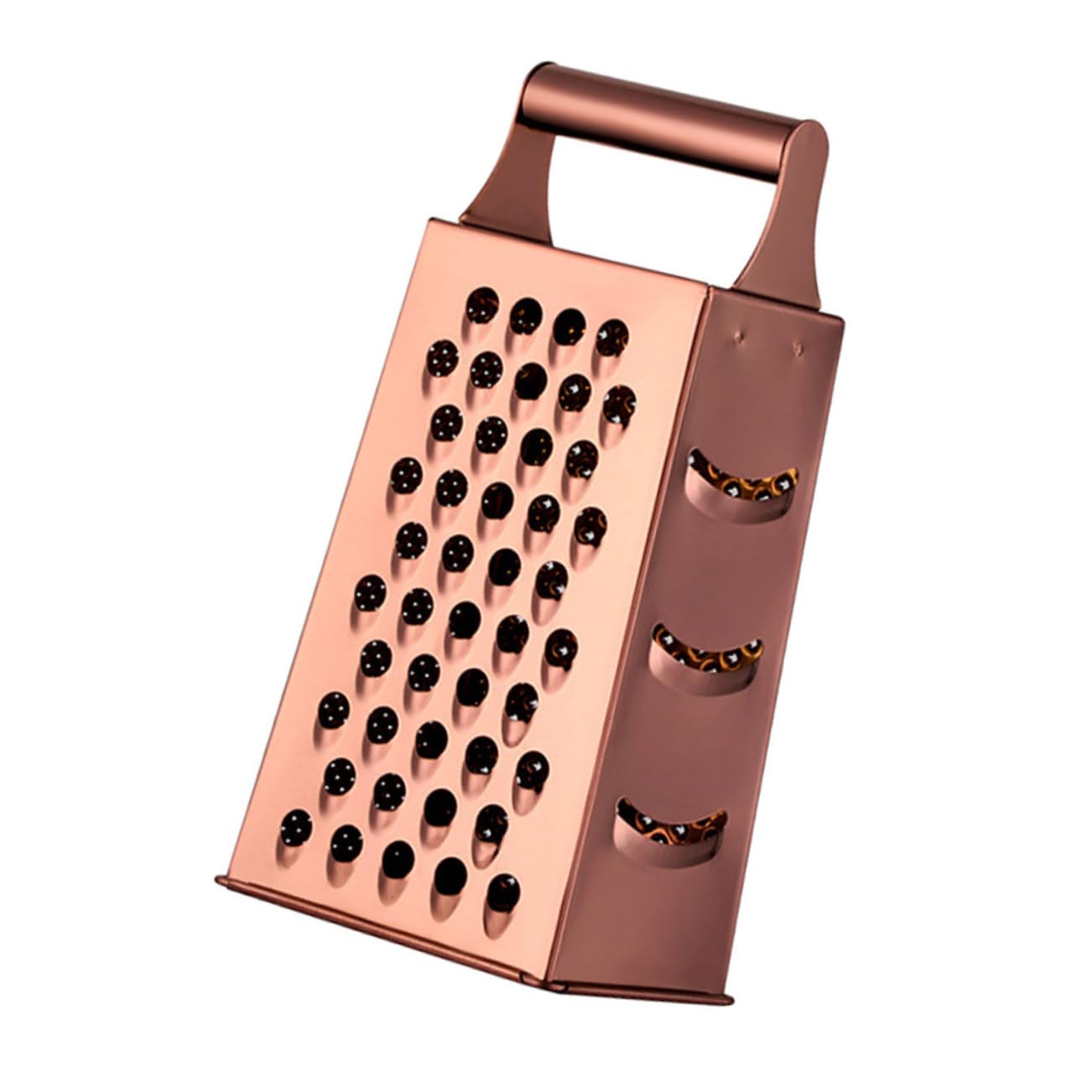 OUNONA Stainless Steel Grater Kitchen Gadget Multi Functional Vegetable Cheese Fruit Slicer with Non Slip Handle Easy to Clean Design for Effortless Shredding