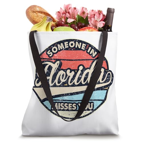 Someone In Florida Misses You US State Tote Bag miniatura 4