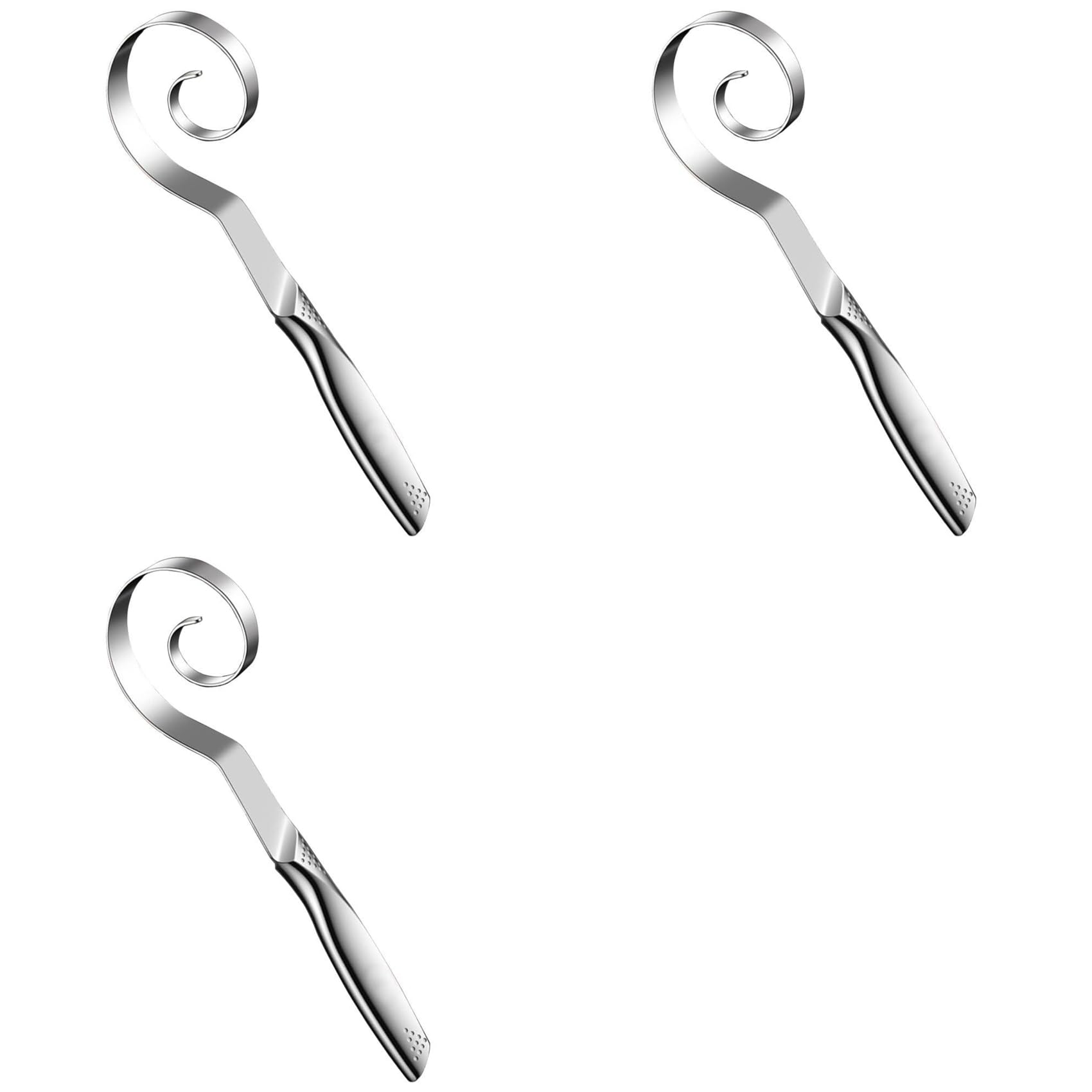 Vjsujehgy 3X Danish Dough Whisk - Stainless Steel Seamless Wisking Tool for Sourdough Bread Baking, Pizza, Pastry, Cake Batter