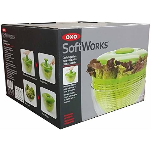 OXO One-Handed Salad Spinner for Greens Cover
