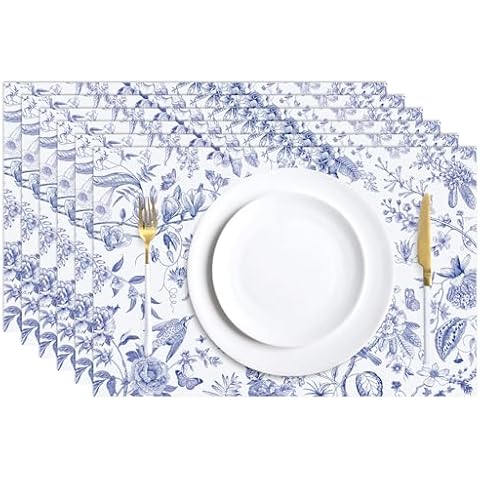 JarThenaAMCS Floral Disposable Placemats Cover