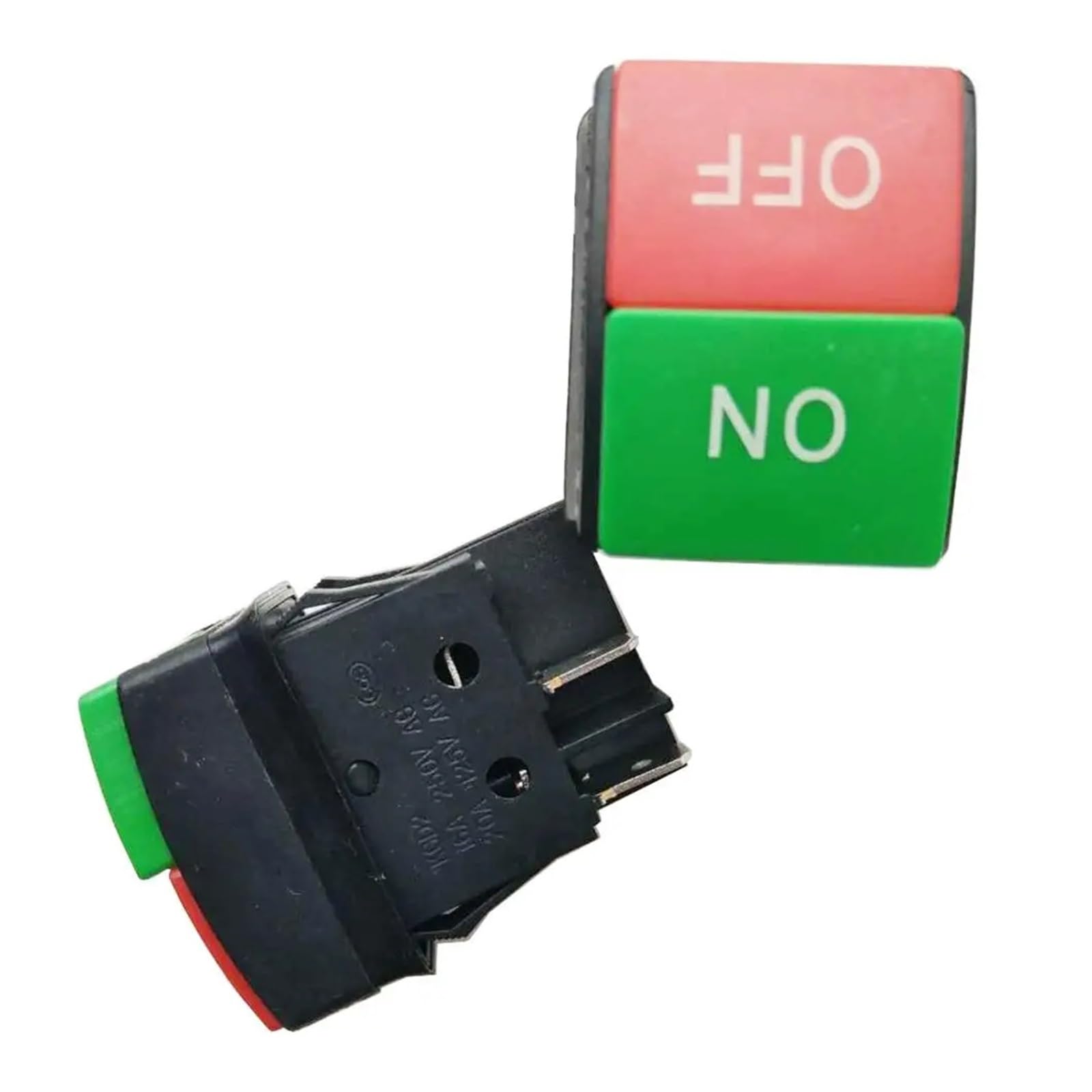 AARTERZZA Emergency Stop Switch 2Pcs KCD2 4 Pins 20A/125V 16A/250V AC Power On Off Pushbutton Switches for Car Washer