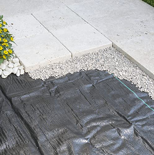 Windhager Unterboden-Gewebe, Anti-Unkrautgewebe, Bändchengewebe, Bodengewebe, wasserdurchlässig, 100 g/m², 10 x 2 m, schwarz