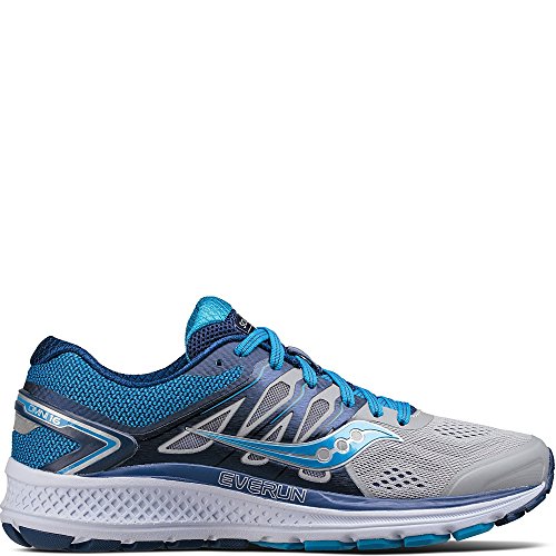 Saucony Women's Omni 16 Running Shoe, Grey Blue, 8.5 Medium US