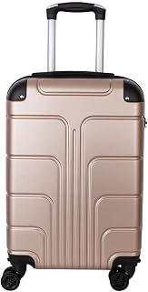 Mala de Bordo Para Viagem 10kg Com Rodas Dupla 360° P Cor:Dourado 8116