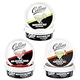 Collins Salt & Sugar Cocktail Rimming Kit – White Margarita Salt, Spicy Citrus Margarita Salt & Red Rimming Sugar – Drink Rimmer Set, Home Bar Accessories, Margarita Gifts