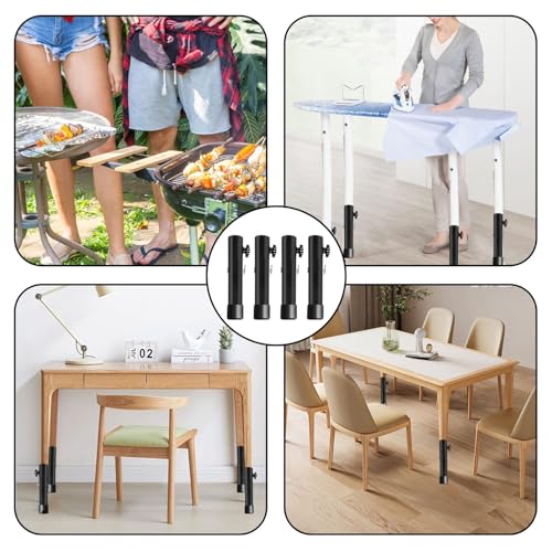 Extensor de patas de mesa regulables para elevar tus muebles y evitar dolores de espalda 8