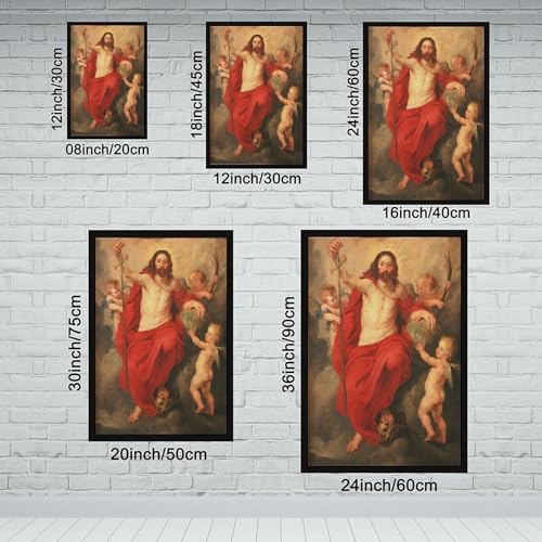 Impression sur toile Rubens pour décorer un salon grand format avec cadres suspendus