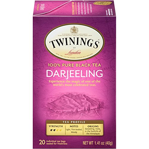 Twinings of London Darjeeling Tea Bags (6-Pack of 20 Count)