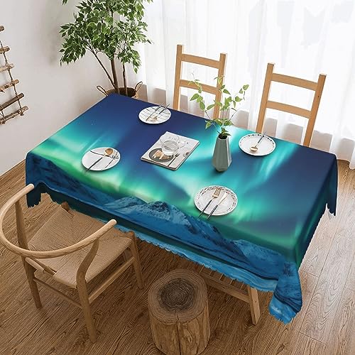 Nappe rectangulaire aurores boréales 137x183 cm imperméable