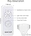 QIACHIP Universal Ceiling Fan and Lights Wireless Remote Control Kit 3-in-1 Ceiling Fan Light 4 Timing & 3 Speed Wireless Remote Control and Receiver Kits for Ceiling Fan Lamp
