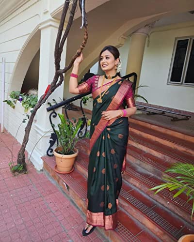 Image of Flosive Women's Cotton Saree With Blouse Piece