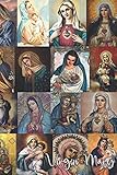  Collage of the Paintings of the Virgin Mary: Blessed Mother of God, Catholic, Portable Christian Notebook, Inspirational Gifts for Religious Men, ... Composition Poems, Wide Lined Paper Book