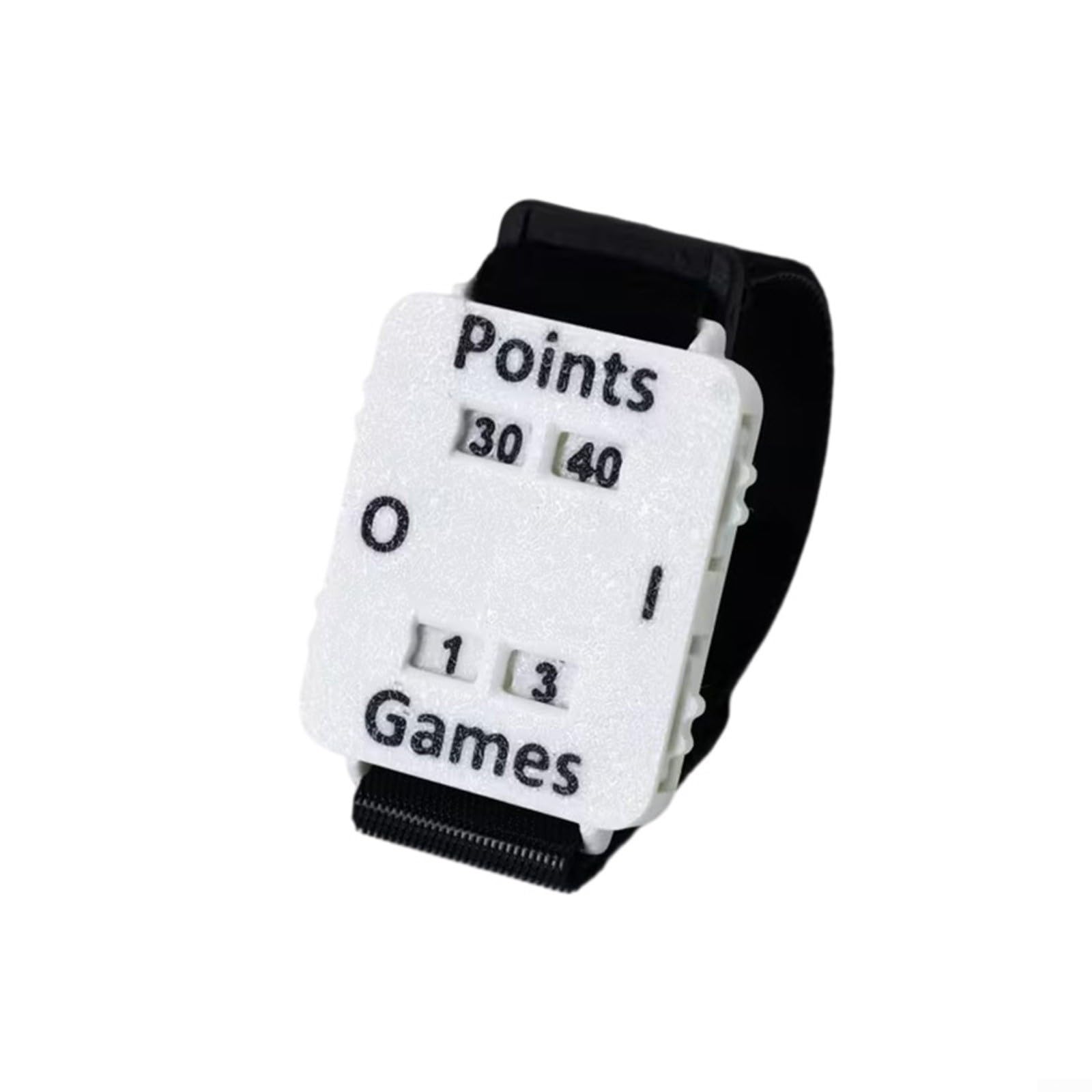 Bracelet réglable pour tennis et sport, compteur d'affichage, sangle en résine, 30x4,5x3 cm, noir
