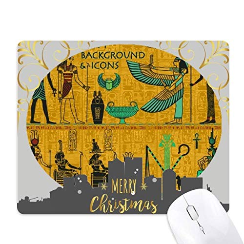 Tapis de souris Égypte ancienne pharaon caoutchouc art tendance bureau