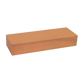 Norton-Saint Gobain Abrasives 85610 India Single-Grit Benchstone, Fine Grit Aluminum Oxide Abrasive For Clean Deburring, Produce Keen Edges and Quality Finishes , 6"W x 2"D x 1"H