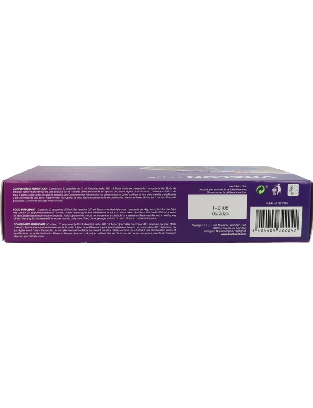 Pack 2 Unidades | VitalonFer 20 ampollas | Plantapol