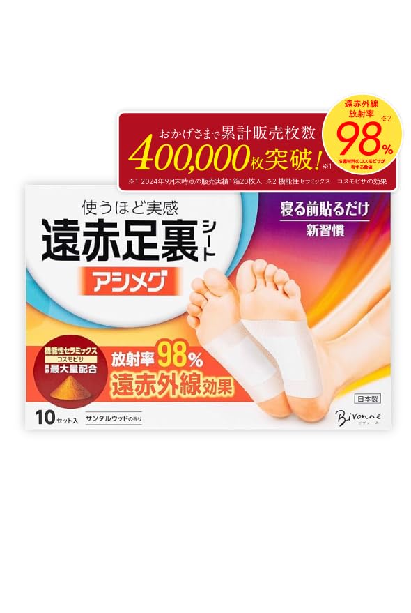 レミントン貼って寝るだけ足裏シート2セット遠赤足うらシート