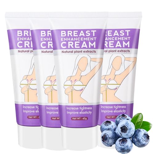 Crema reafirmante para el aumento de senos, crema reafirmante para masajes, crema reafirmante hidratante para el aumento de senos (60 g, 4 unidades)