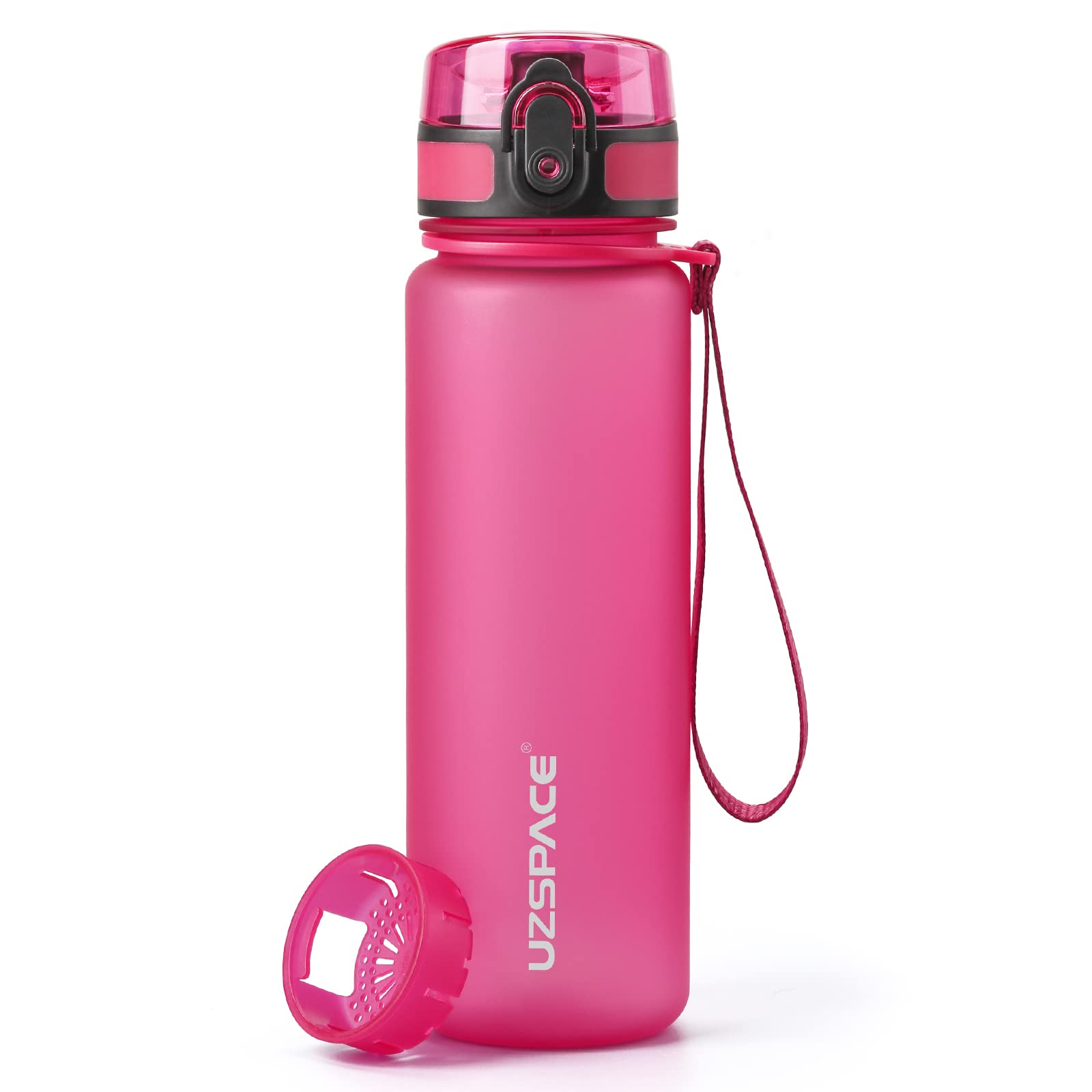 UZSPACE Botella Agua Deportiva,500ml/800ml/1000ml/1.5l, Tritan Botella Agua Sin BPA. Evitar Fugas de Agua y Ideal para el Ejercicio y los Deportes al Aire Libre — view 63
