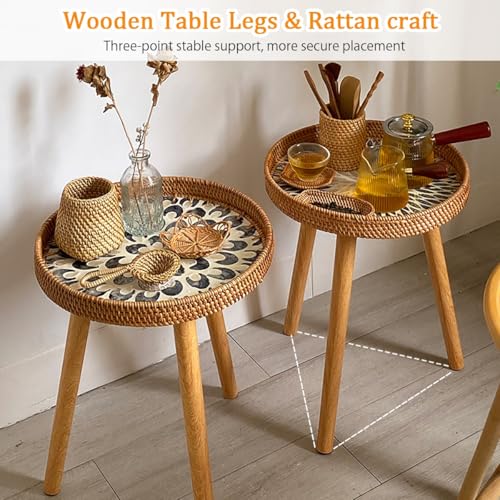 Table d'appoint en rotin : l'esprit d'un été éternel dans votre maison