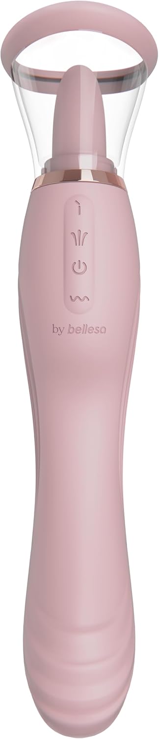 BELLESA FlutterWand Vibrator | Clitoral Stimulation | G-Spot Stimulation | Silicone | Splashproof | USB Rechargeable