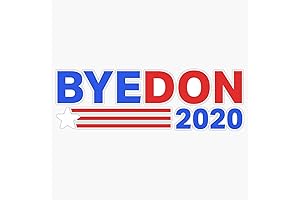 Byedon 2020 Bumper Sticker: Customizable Political Bumper Sticker for Outdoor Surfaces
