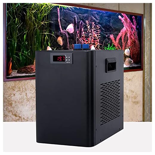 ETKEGHIP Aquarium Chiller 42gal 1/10 HP Water Chiller for Hydroponics System, Special Quiet Design Refrigeration Compressor for Fish Tank Axolotl Coral Reef Tank 160L