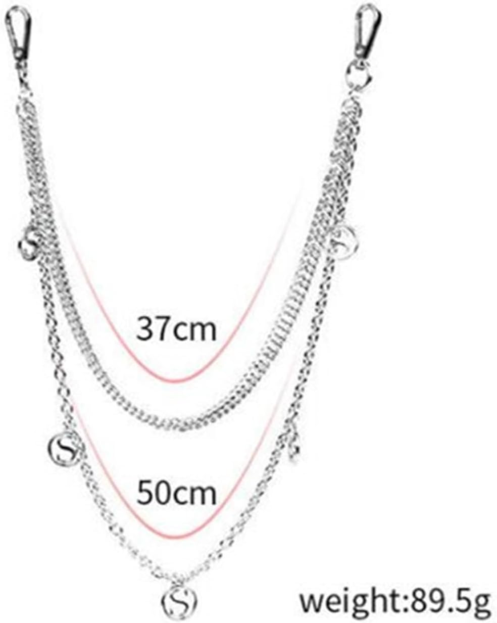 ウォレットチェーン/2連スター＜メール便対応＞ | SPINNS WEB STORE | SPINNS (スピンズ) 公式通販 レディースパンツチェーン  ダブルパンツチェーンジーンズアクセサリーSレターパンクスタイルメタルミニマリストピンチェーン