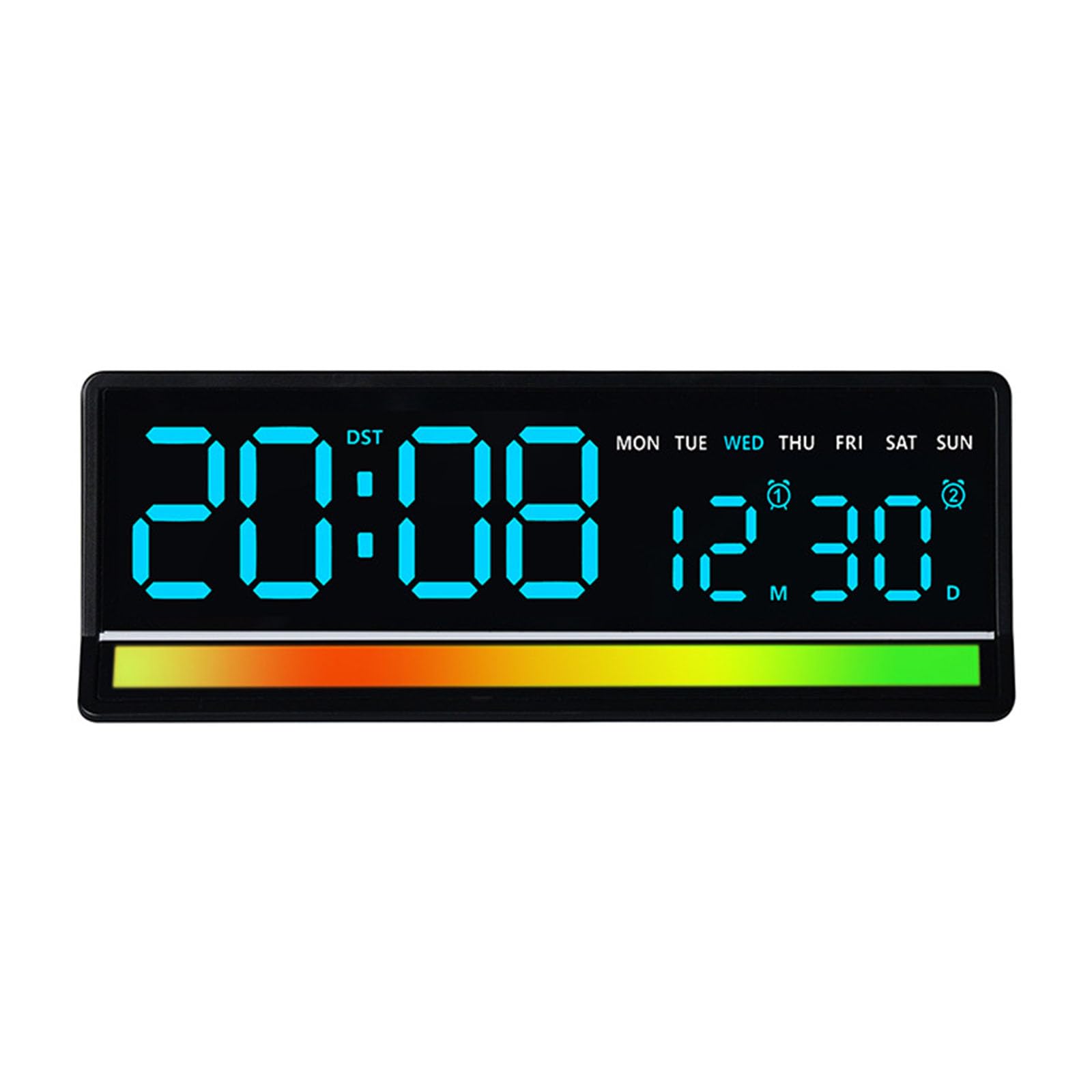 Limtula Interactive Sound Visual Digital Clock with Rainbows Effects Intelligent Music Activated LED Upgrades for Living Room Sound Active LED