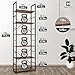 CAPHAUS 6 Tier Bookshelf, 24 Inch Width Free Standing Shelf, Bookcase Shelf Storage Organizer, Industrial Book Shelves for Home Office, Living Room, Kitchen, Rustic Oak Vintage Shelves & Metal Frame