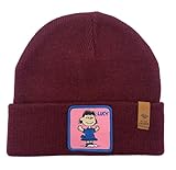 Peter Grimm Peanuts Cartoon Character Collection Beanies Hat - Unisex - Lucy Dark Red
