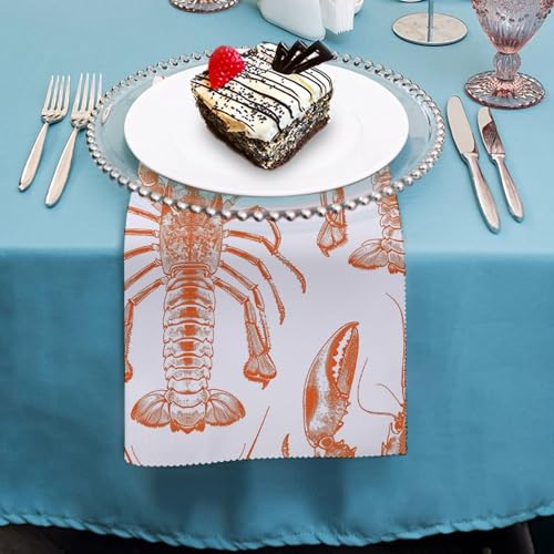 Servilletas de Tela con Diseño Floral Naranja 2 PCS miniatura 4