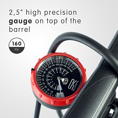 Selle Royal Volturno Premium Bike Floor Pump With Over Black, Medium #TOP5