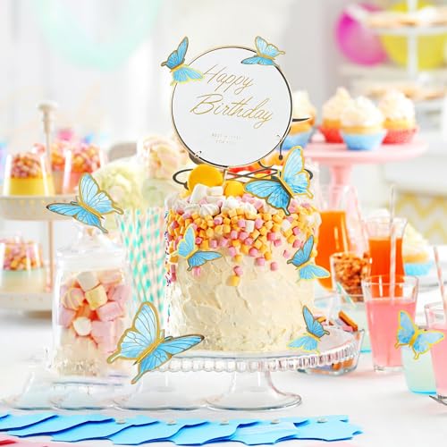 ZIOYA Farfalle Decorative Torta Farfalla 80 Pezzi