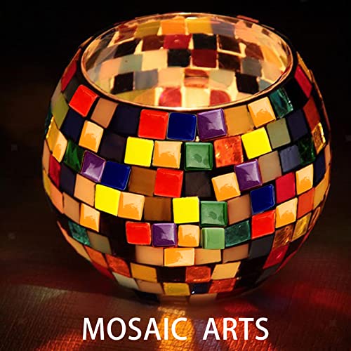 23 Oz Fiesta Style Mosaics Tiles Stained Glass Sheets Square Shape 2 X 2 Cm 120 Pc For Crafts,Stepping Stone Making,Back Splash,Frame Decoration,Indoor,Garden Project,Bathroom,Floor,Wall,7 Color Mixed #TOP1