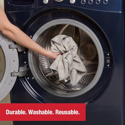 Image of Rubbermaid Microfiber Cloth Towels 14 inchx14 inch Non-Scratch Reusable /Washable for Cleaning /Wiping /Polishing for Home /Kitchen /Car,(Pack of 48)