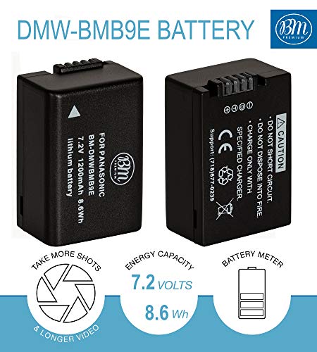 Big Mike'S BM-DMWBMB9K4E Premium 2 Pack Of Dmw-Bmb9 Batteries And Battery Charger For Panasonic Lumix Dc-Fz80, Dc-Fz80D, Dmc-Fz40K, Dmc-Fz45K, Dmc-Fz47K, Dmc-Fz48K, Dmc-Fz60, Dmc-Fz70, Dmc-Fz100, Dmc-Fz150 Cameras thumb #1