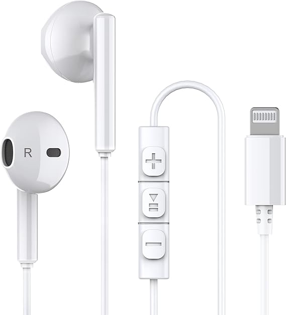 iPhone Headphones,Wired Lightning Headphones for iPhone 13