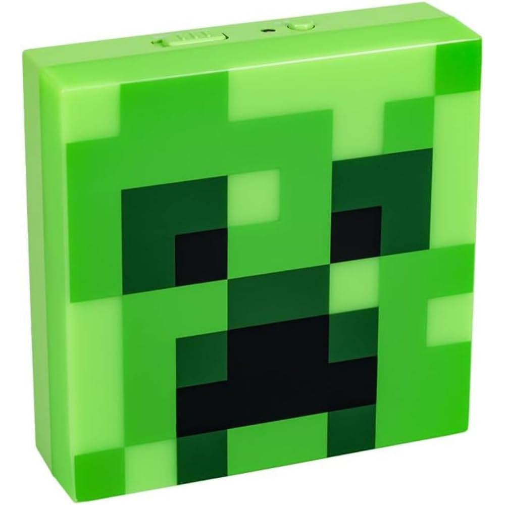 Paladone Minecraft Creeper Night Light, Night Sensor Function, Portable, Adhesive Backing for Wall Placement, Officially Licensed Gift and Bedroom Decor for Minecraft Fans