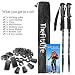 TheFitLife Los Bastones De Senderismo - Bastones Telescópicos Plegables, 2 Packs Ultraligeros....