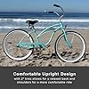 sixthreezero Urban Lady Beach Cruiser Bike, Women's Single Speed Hybrid Bicycle, 26 Inch Wheels, Mint Green with Black Seat and Grips #5
