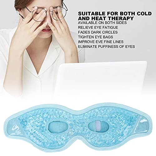 3 Kleuren Optioneel Herbruikbaar Gelpareloogpakket, Zichtbaar Ontwerp Ooggelpakket met Magische Riem, Donkere Kringen… - Afbeelding 4