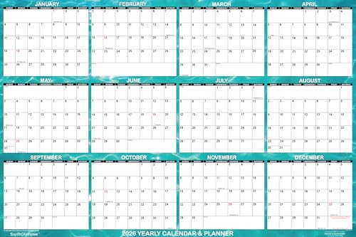 SwiftGlimpse 2026 Wall Calendar, 24