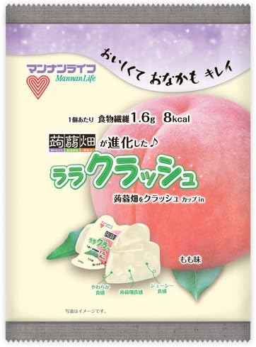 Amazon マンナンライフ 蒟蒻畑ララクラッシュもも味 24g 10p 12袋 マンナンライフ ゼリー 通販