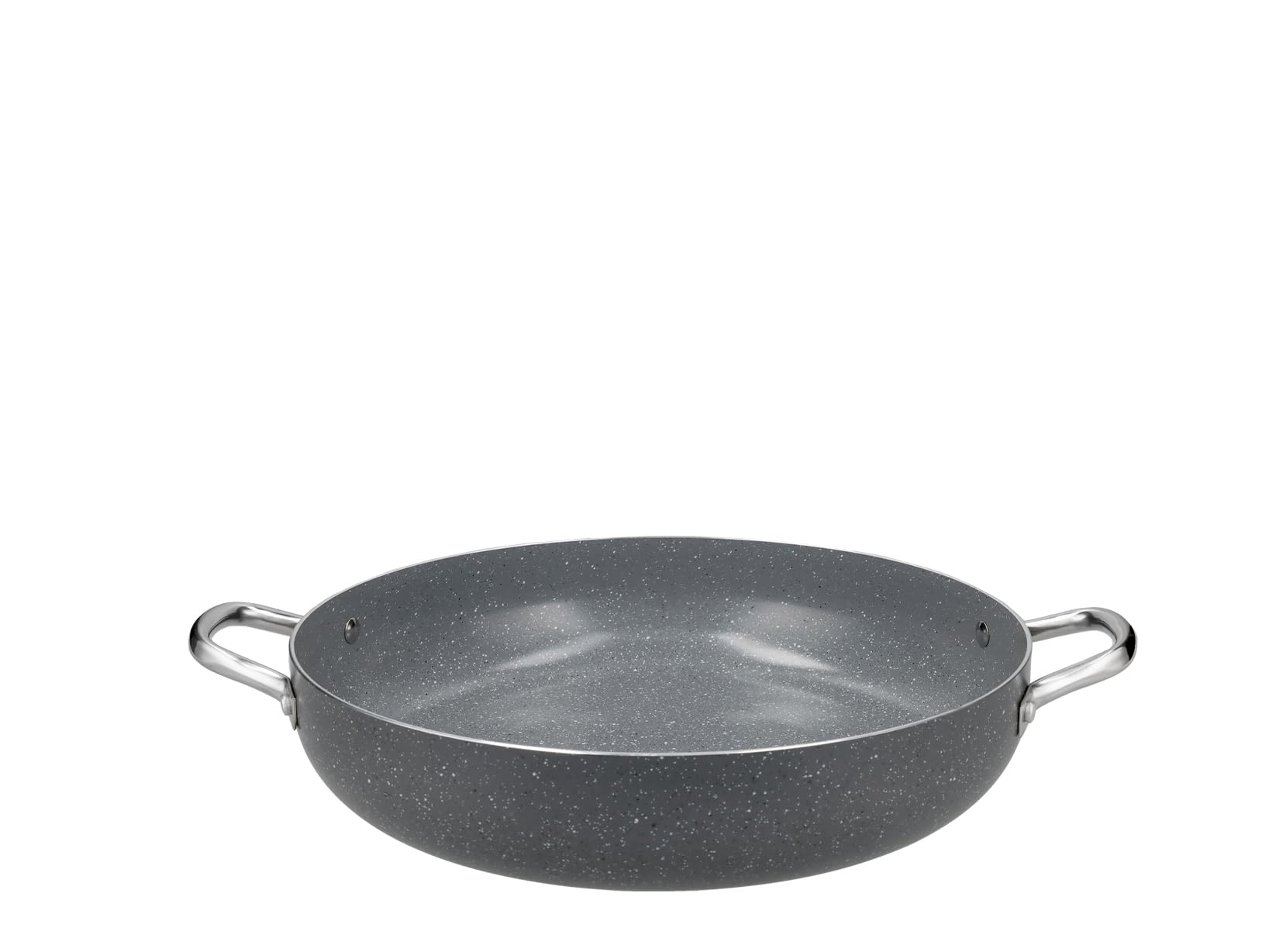 H&H Tegame Heritage 36 cm – Alluminio con Rivestimento Antiaderente in Ceramica – 2 Manici – Adatto a Tutti i Piani Cottura, Incluso Induzione
