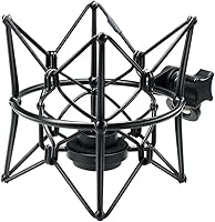 Vista 12 de AT2020 Soporte Antivibración Universal Araña Soporte para Micrófono de Grabación Compatible con Muchos Micrófonos de Condensador como Rode NT1-A